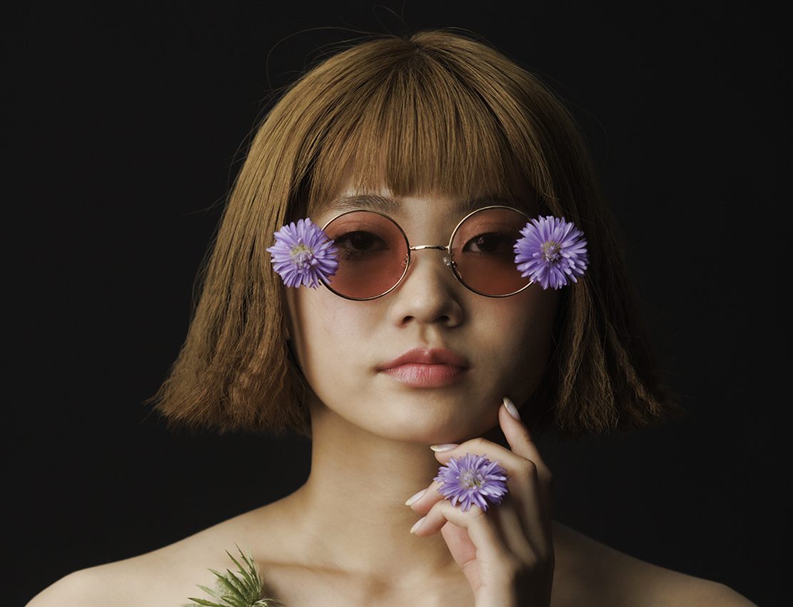 貸スタジオにで撮影