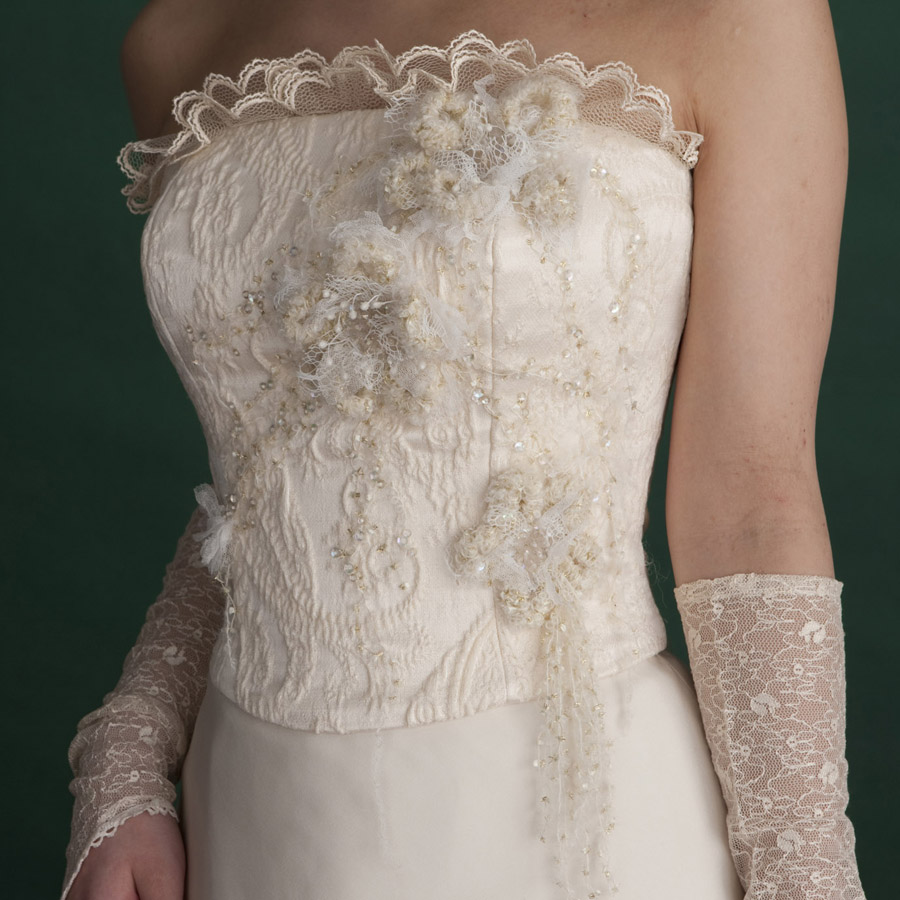 ビスチェ「モヘアの花」